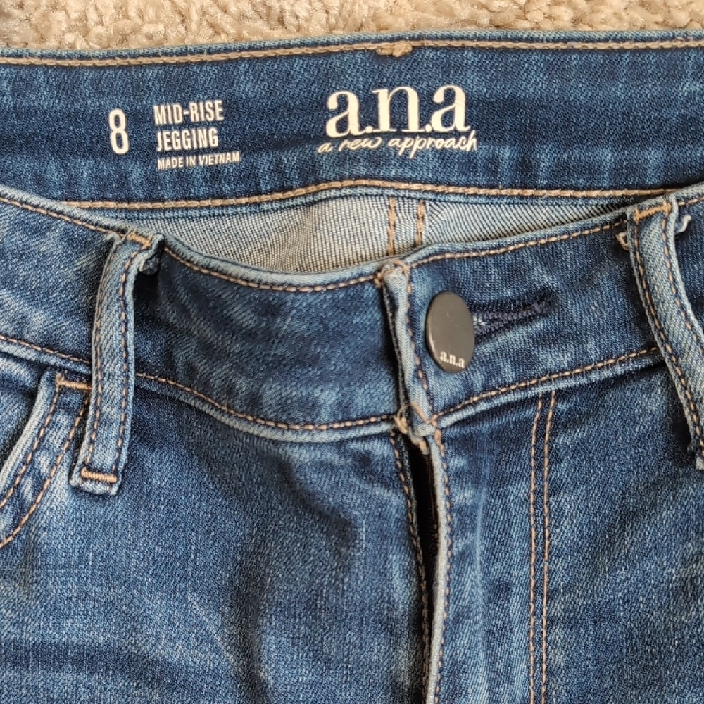 a.n.a Blue Skinny Jeans Classic Denim Style - Picture 4 of 4
